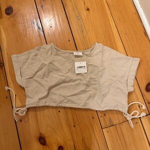 Bobbles & Lace Crop Cinch Top